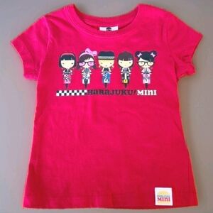 Mini Harajuku 20th anniversary T Shirt Size 4/5 Color Red